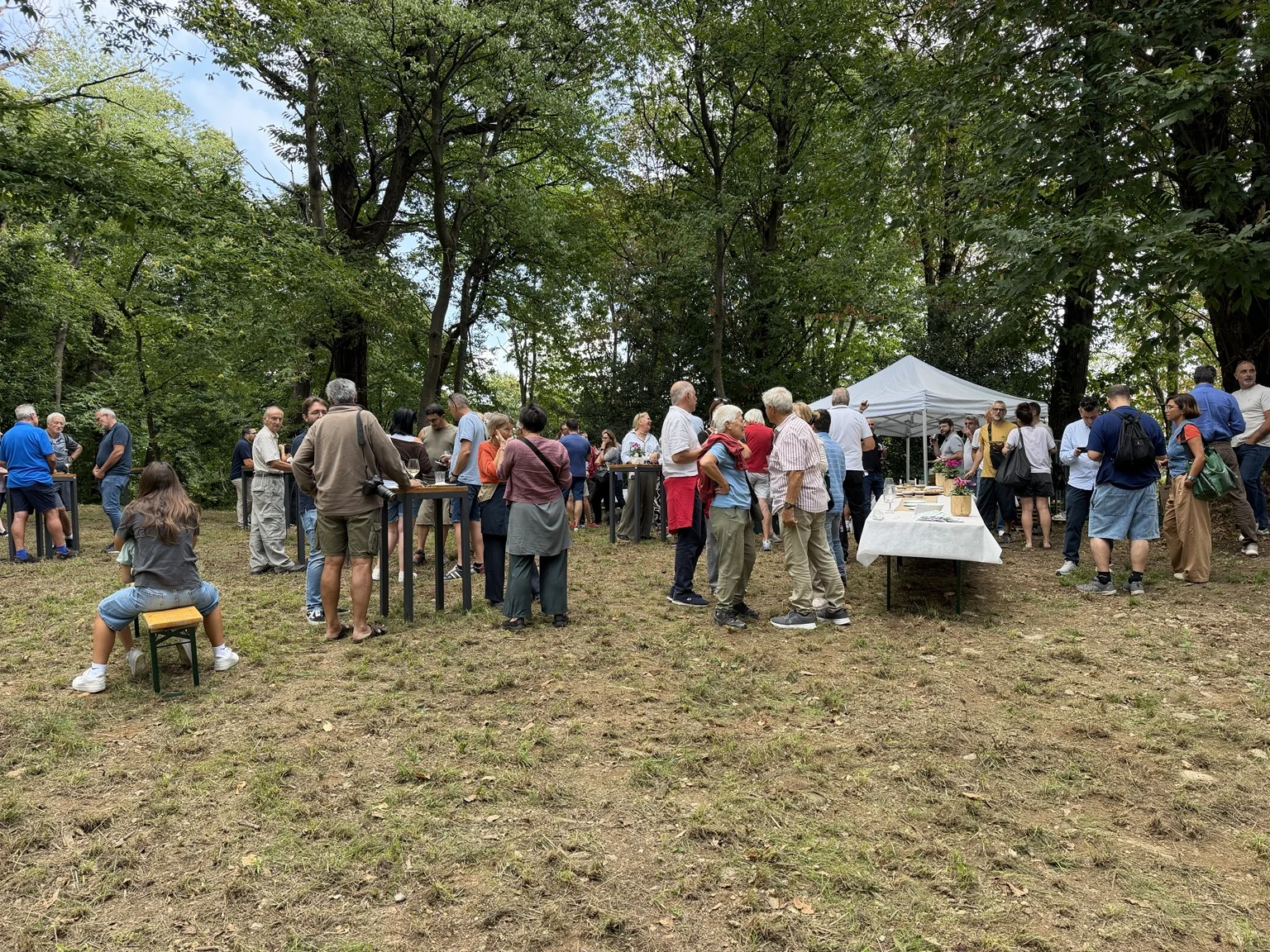 Partecipanti all’inaugurazione del nuovo serbatoio Bella Cima a Stabio