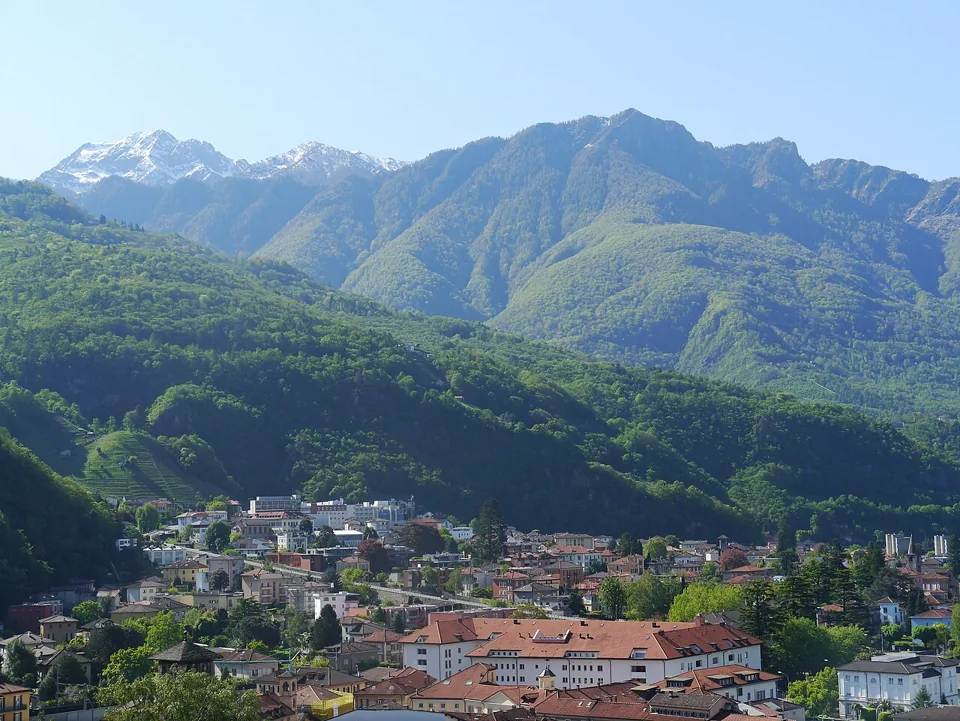 Veduta panoramica di Bellinzona, fotografia di contesto